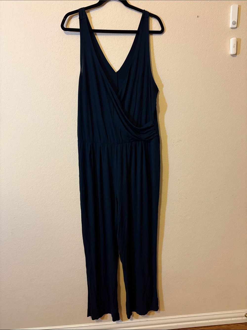 Adore Me Dark Navy Sleeveless V-Neck Jumpsuit - Size 1X